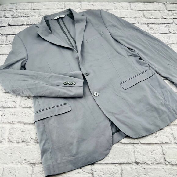 NOT FOR SALE     Friday Threads Men's Slim Fit Performance Fabric Blazer Jacket - Picture 1 of 8